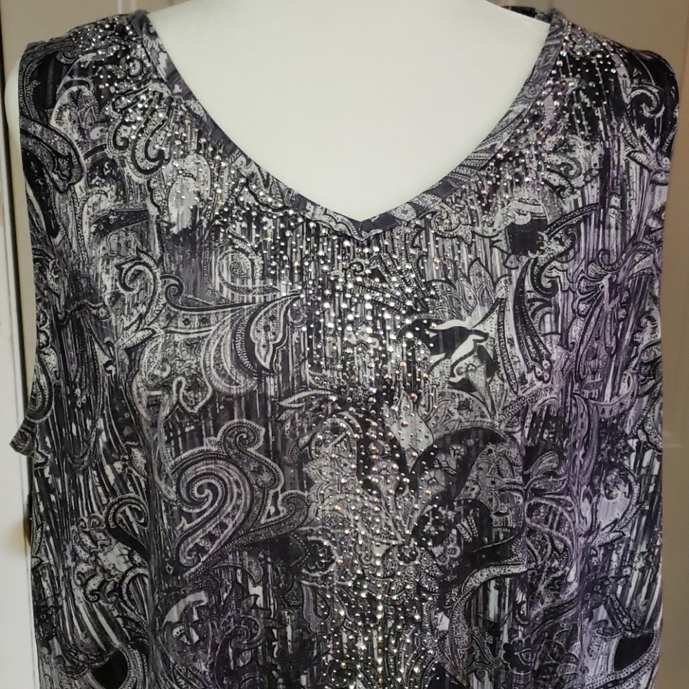 Gloria Vanderbilt sleeveless top, size 1x - Picture 2 of 6
